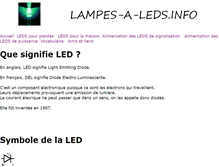 Tablet Screenshot of lampes-a-leds.info